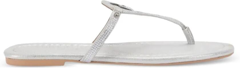 Kurt Geiger London Kurt Heart sandalen met T-bandje Zilver