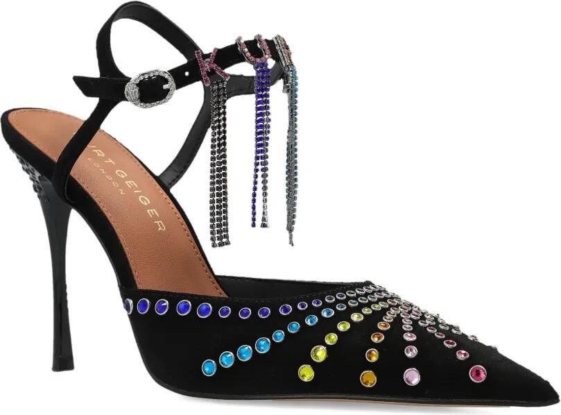 Kurt Geiger London Kurt pumps met kristallen en puntige hak Zwart