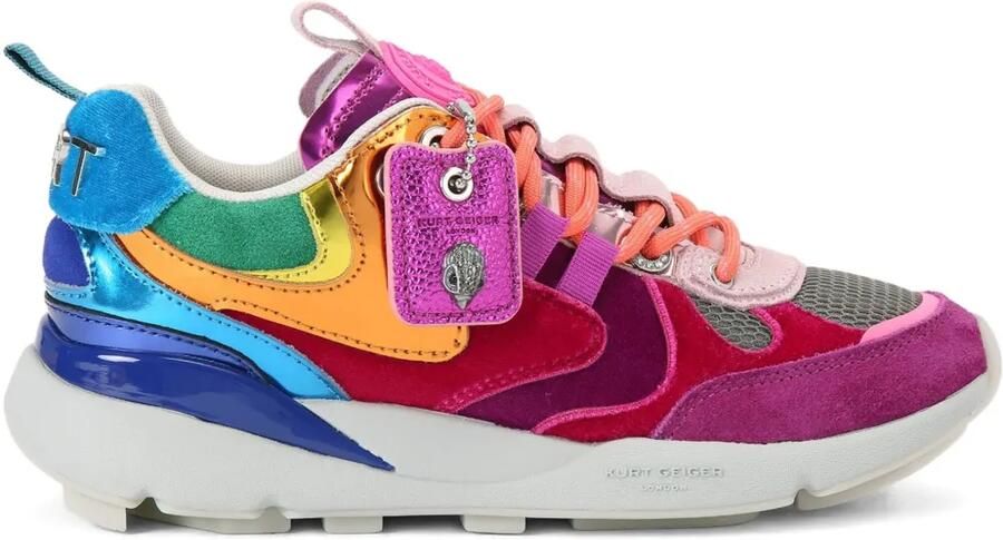 Kurt Geiger London Kurt Runner sneakers met metallic patch Roze - Foto 1