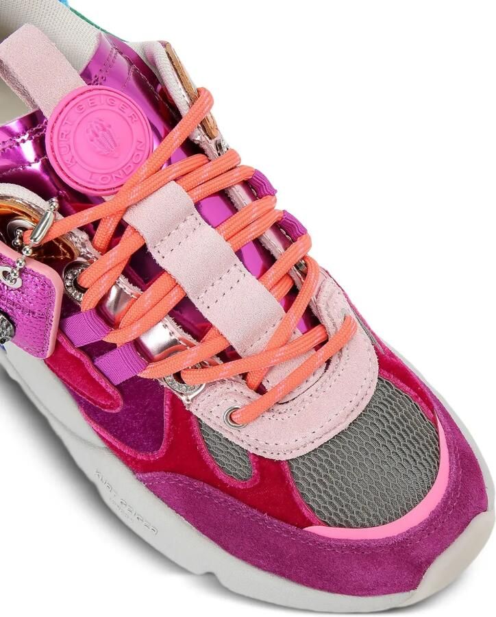 Kurt Geiger London Kurt Runner sneakers met metallic patch Roze - Foto 4