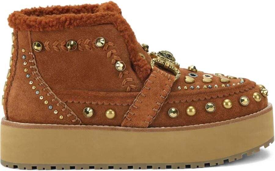 Kurt Geiger London Laarzen met adelaarskop en studs Bruin
