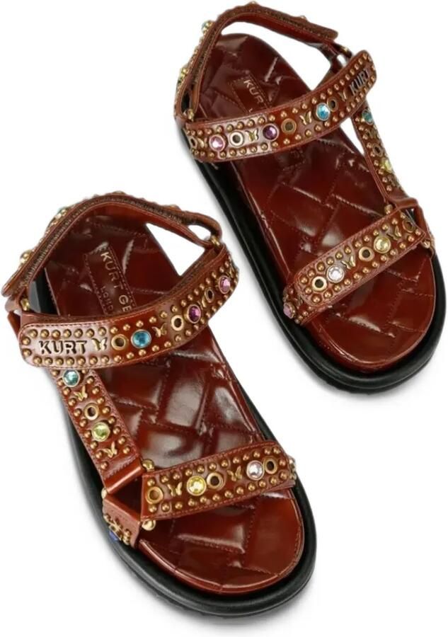 Kurt Geiger London ORSON leren sandalen Bruin - Foto 4
