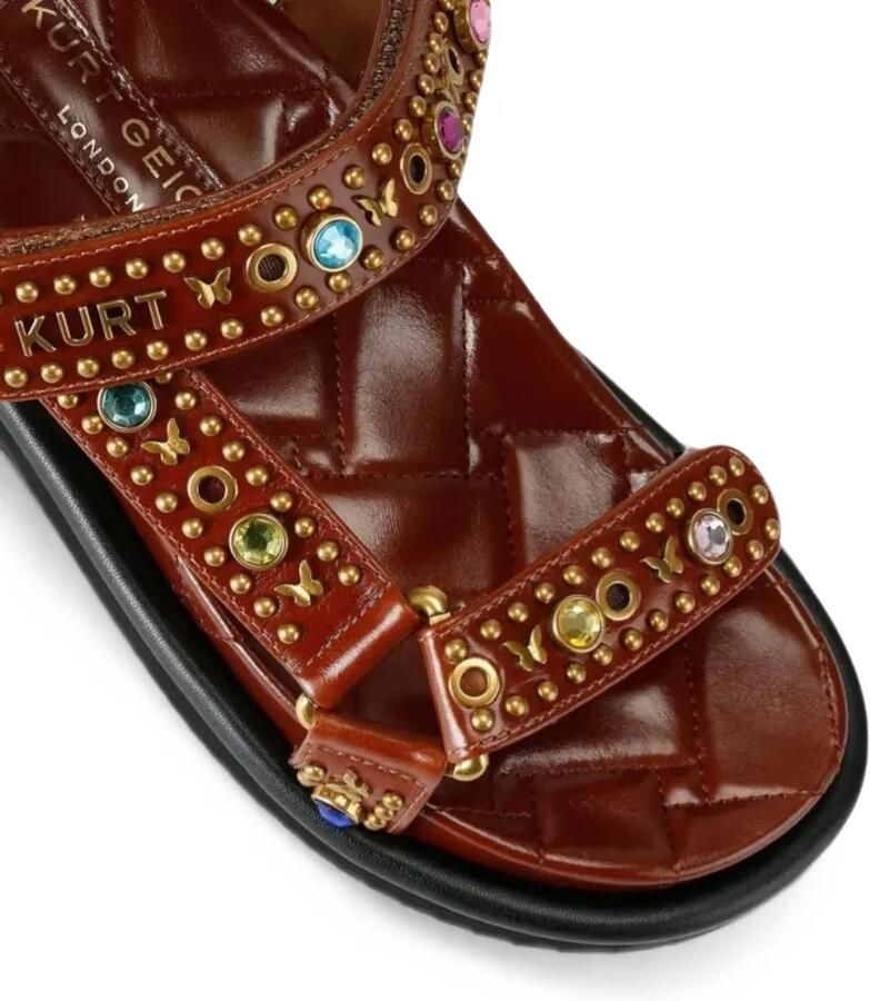 Kurt Geiger London ORSON leren sandalen Bruin - Foto 2