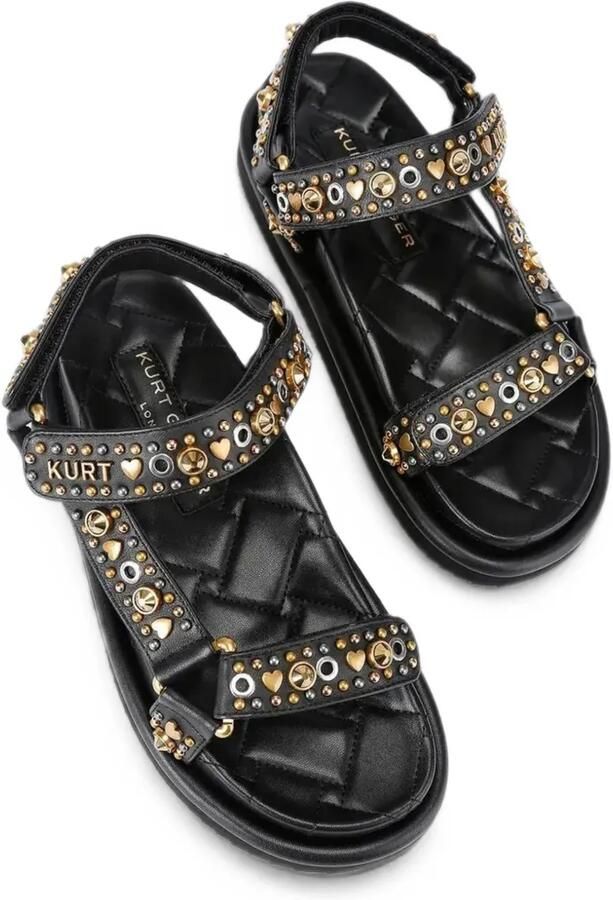 Kurt Geiger London ORSON leren sandalen Zwart - Foto 5