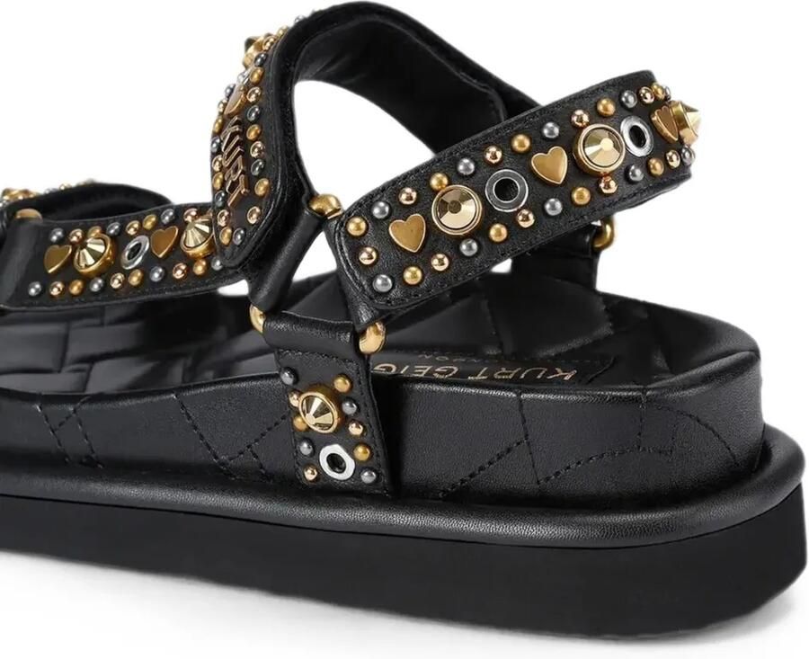 Kurt Geiger London ORSON leren sandalen Zwart - Foto 3