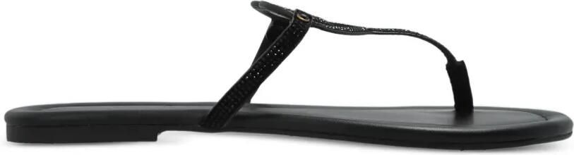 Kurt Geiger London Leren sandalen met hartdetail Zwart