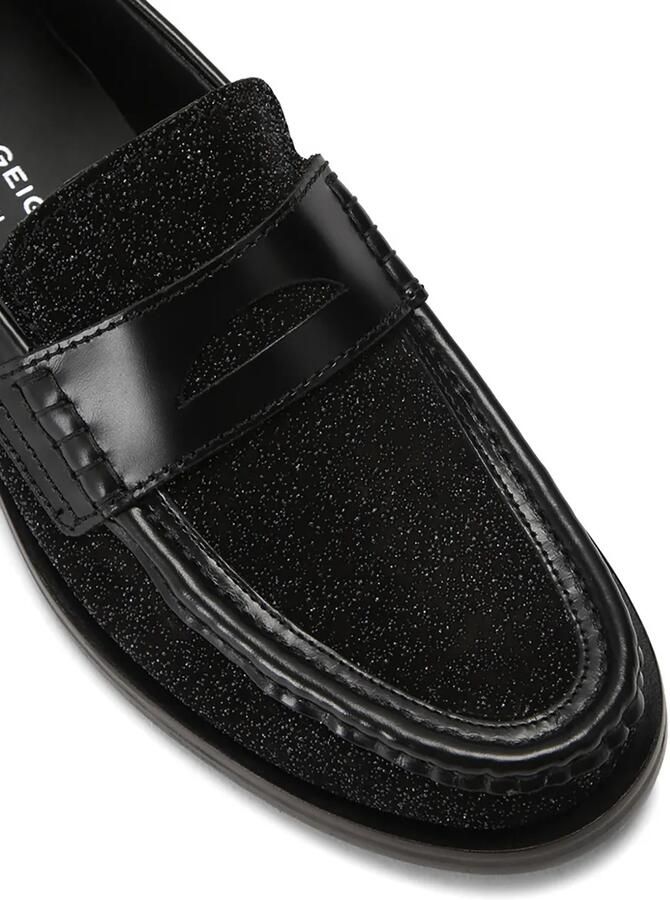 Kurt Geiger London Lombard leren loafers met glitters Zwart - Foto 4