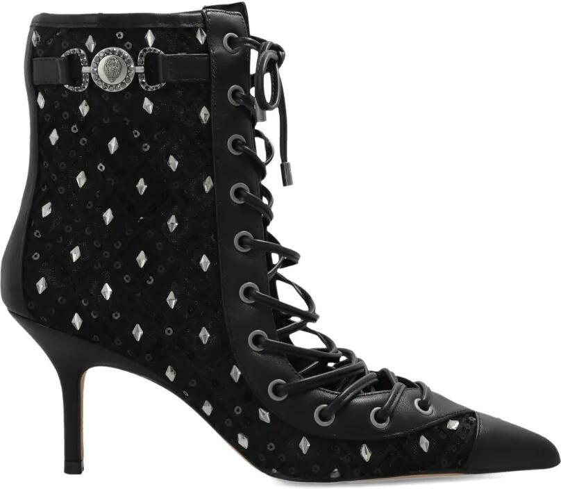 Kurt Geiger London Mansion Corset enkellaarzen met veters Zwart