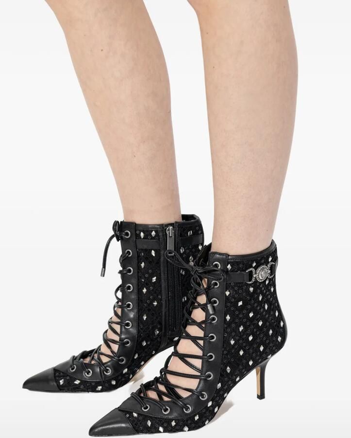Kurt Geiger London Mansion Corset enkellaarzen met veters Zwart - Foto 3