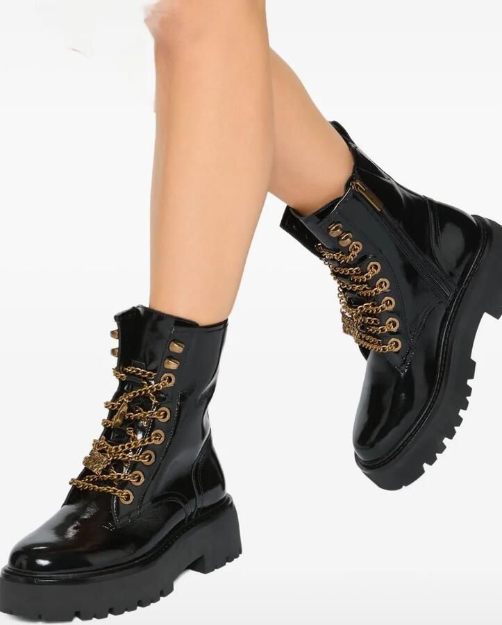 Kurt Geiger London Matilda Charm lakleren laarzen Zwart - Foto 3