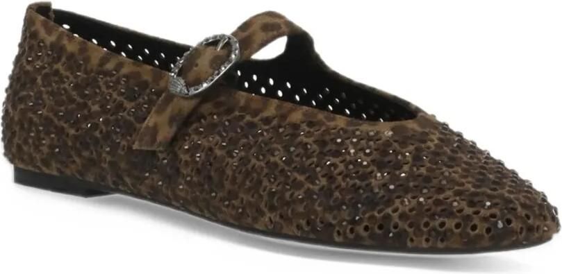Kurt Geiger London Mayfair leopard-print ballet flats Bruin
