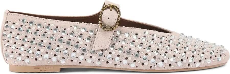 Kurt Geiger London Mayfair verfraaide ballerina's Beige