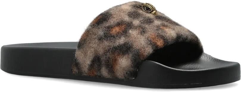 Kurt Geiger London Meena Eagle slippers met luipaard-print Bruin - Foto 3