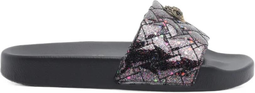 Kurt Geiger London Meena slippers met adelaar Zwart