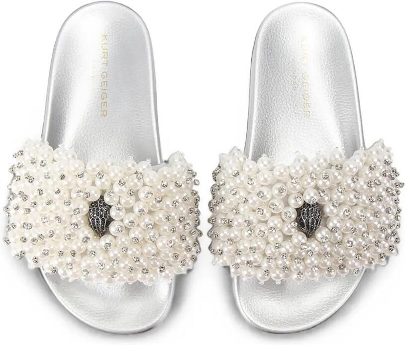 Kurt Geiger London Meena Eagle slippers met kralen Wit - Foto 4