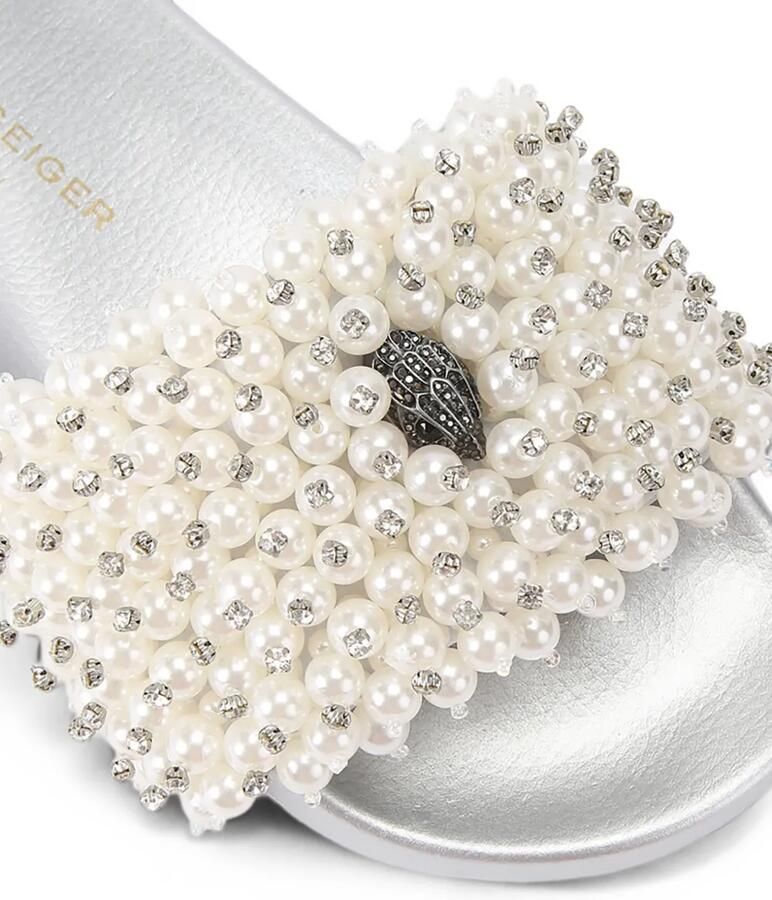 Kurt Geiger London Meena Eagle slippers met kralen Wit - Foto 3