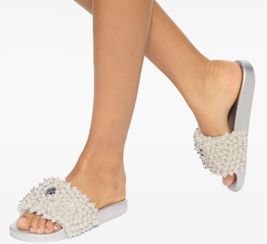 Kurt Geiger London Meena Eagle slippers met kralen Wit - Foto 2