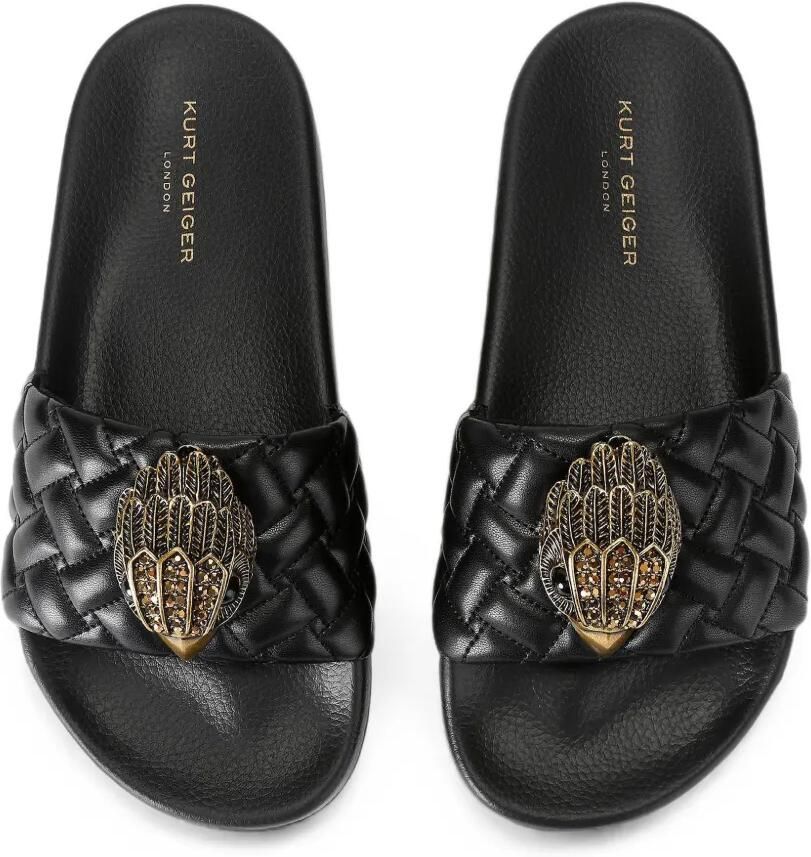 Kurt Geiger London Meena grote slippers met adelaar Zwart - Foto 2