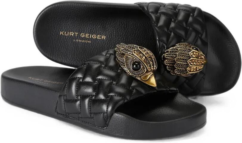 Kurt Geiger London Meena grote slippers met adelaar Zwart - Foto 5