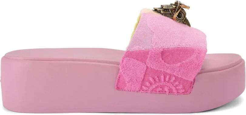 Kurt Geiger London Meena sandalen met plateauzool en adelaar-detail Roze