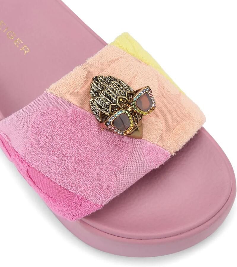 Kurt Geiger London Meena sandalen met plateauzool en adelaar-detail Roze - Foto 2