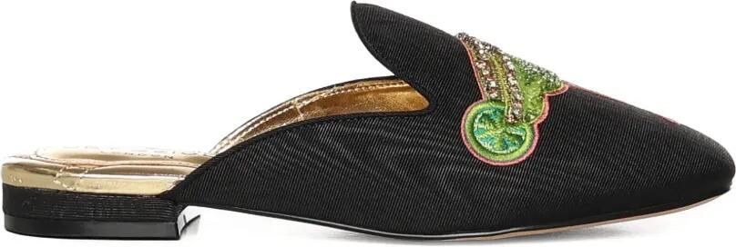 Kurt Geiger London Muiltjes met borduurwerk Zwart