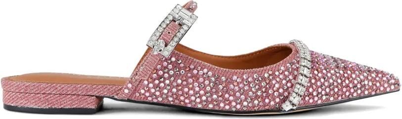 Kurt Geiger London Muiltjes met kristallen gesp Roze