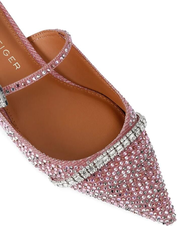 Kurt Geiger London Muiltjes met kristallen gesp Roze - Foto 4