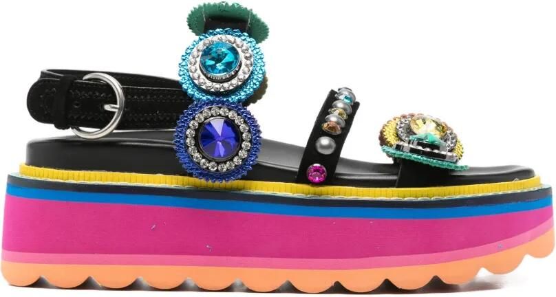 Kurt Geiger London Octavia sandalen verfraaid met kristallen Zwart