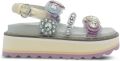 Kurt Geiger London Octavia slingback sandalen met plateauzool Paars - Paars