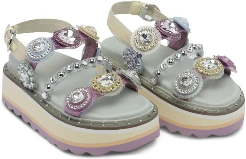 Kurt Geiger London Octavia slingback sandalen met plateauzool Paars - Foto 2