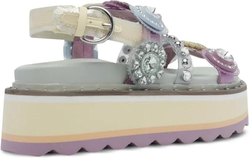 Kurt Geiger London Octavia slingback sandalen met plateauzool Paars - Foto 3
