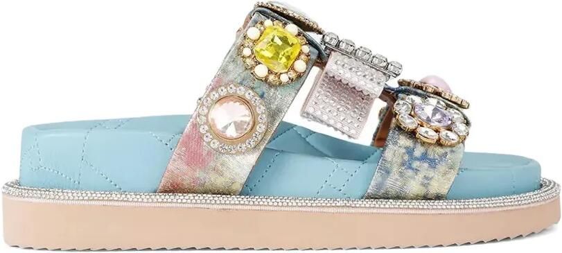 Kurt Geiger London Ornate Orson verfraaide sandalen Blauw