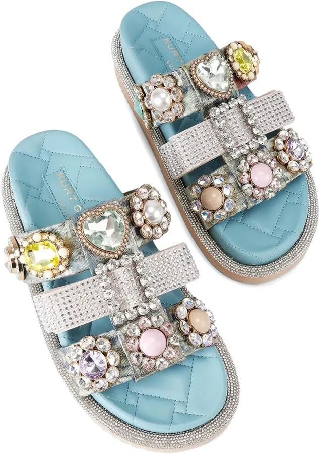 Kurt Geiger London Ornate Orson verfraaide sandalen Blauw - Foto 4