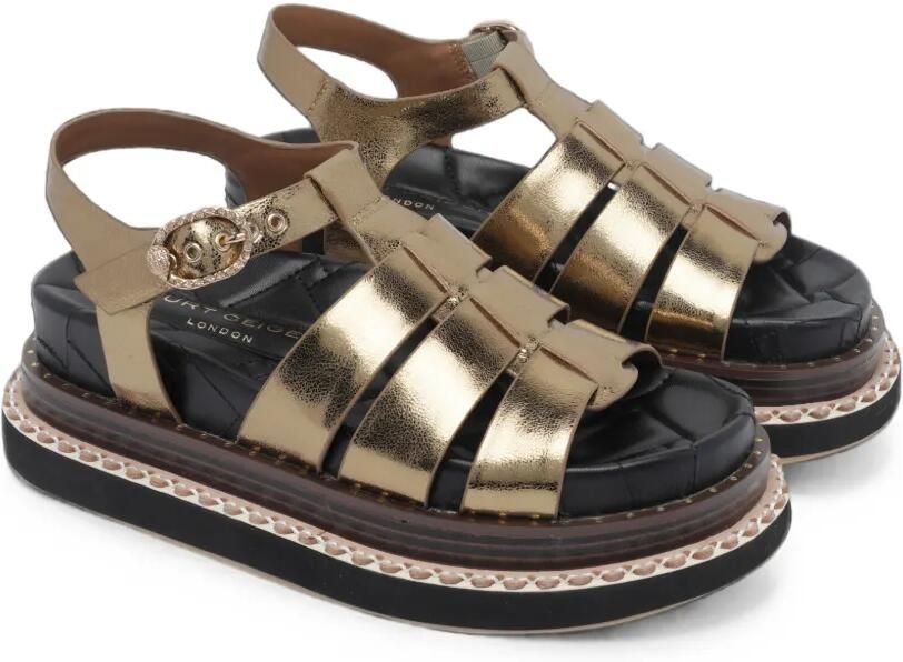 Kurt Geiger London Orson Fisherman sandalen Goud - Foto 4
