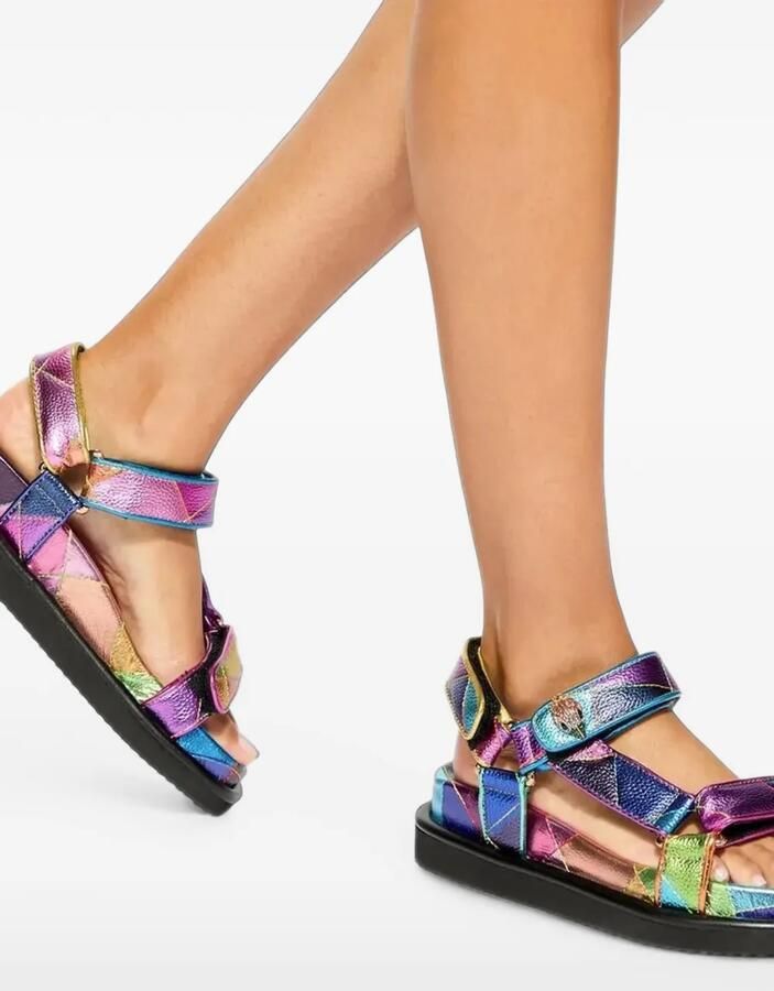Kurt Geiger London Orson gevoerde sandalen Blauw - Foto 3