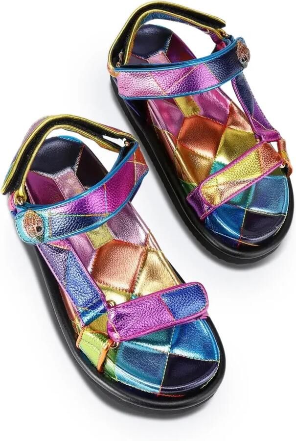 Kurt Geiger London Orson gevoerde sandalen Blauw - Foto 5
