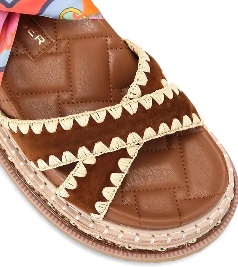 Kurt Geiger London Orson sandalen met gekruiste bandjes Bruin - Foto 2