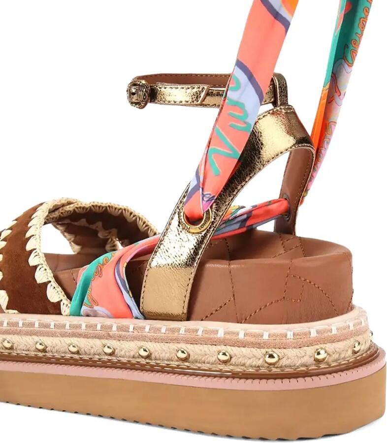 Kurt Geiger London Orson sandalen met gekruiste bandjes Bruin - Foto 3