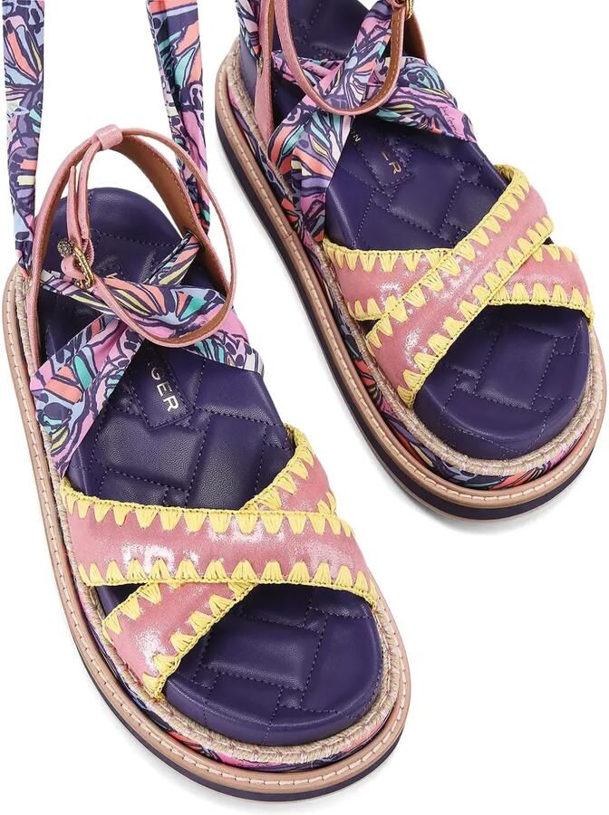 Kurt Geiger London Orson wikkelsandalen met vlinderprint Roze - Foto 5