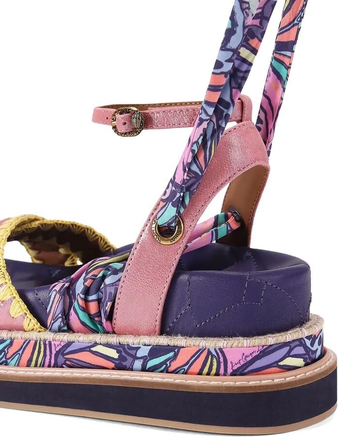 Kurt Geiger London Orson wikkelsandalen met vlinderprint Roze - Foto 3