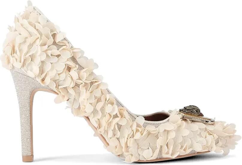 Kurt Geiger London Pimlico pumps met bloemapplicatie Beige