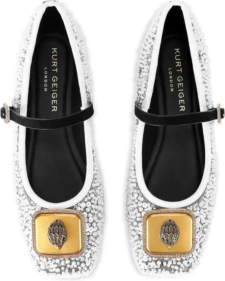 Kurt Geiger London Pimllico ballerina's Zilver - Foto 3