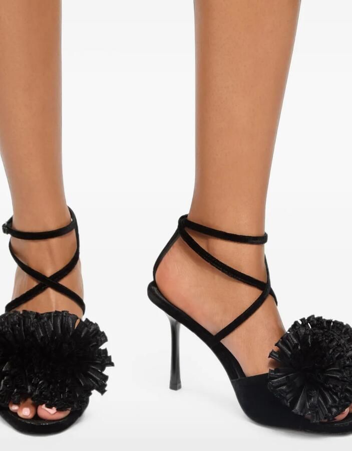 Kurt Geiger London Pom sandalen met hak Zwart - Foto 4