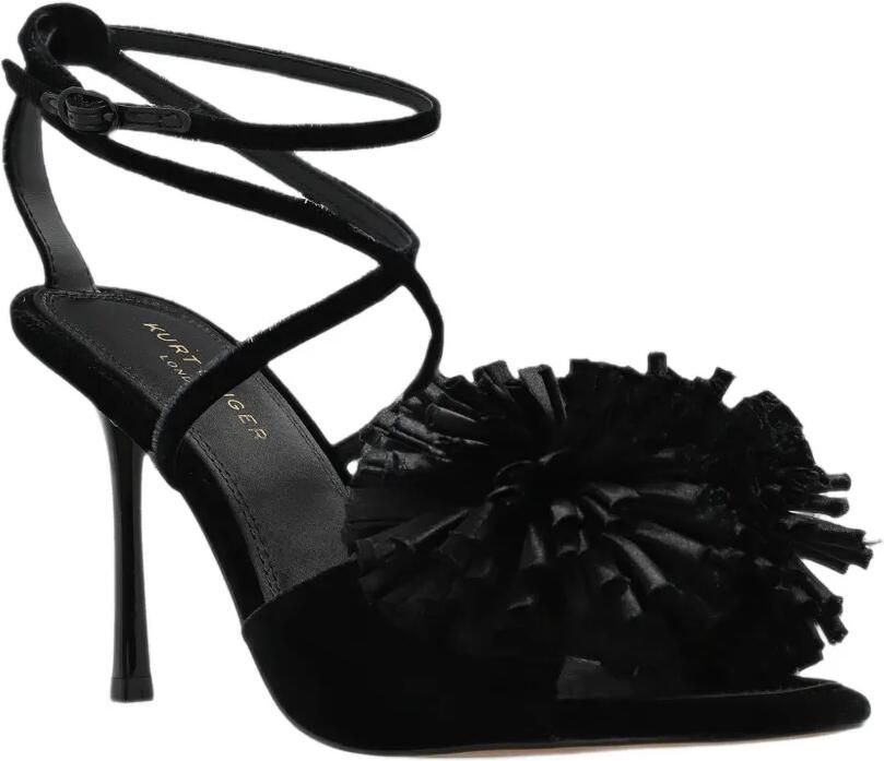 Kurt Geiger London Pom velvet sandals Zwart - Foto 4