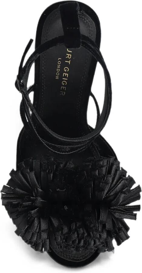 Kurt Geiger London Pom velvet sandals Zwart - Foto 5