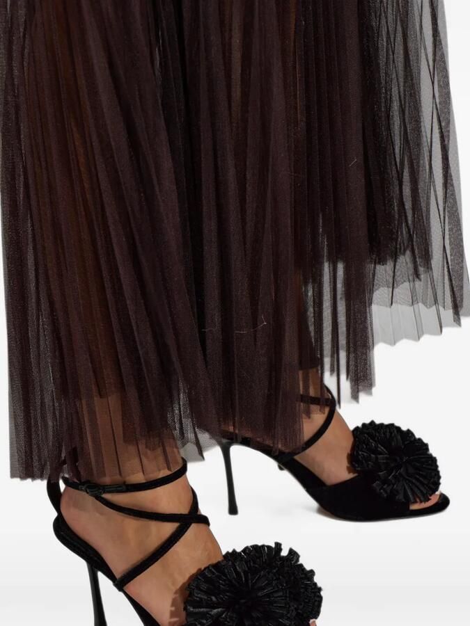 Kurt Geiger London Pom velvet sandals Zwart - Foto 2