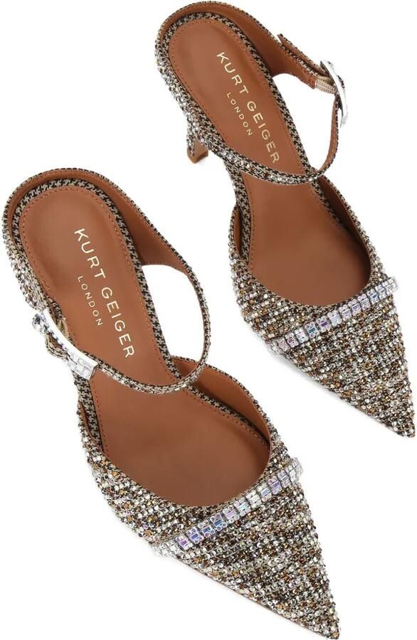 Kurt Geiger London Pumps met stras neus Goud - Foto 5