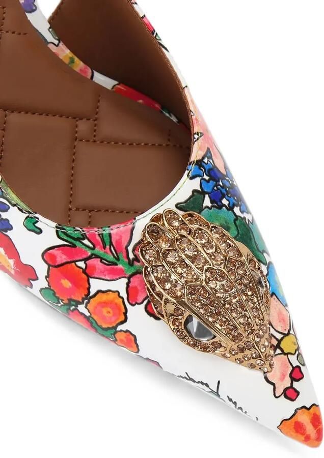 Kurt Geiger London Pumps verfraaid met kristallen en bloemenprint Wit - Foto 4