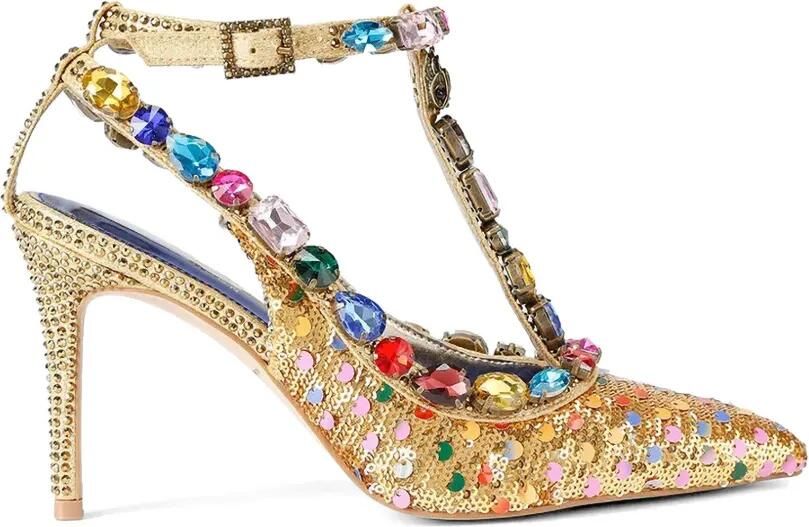 Kurt Geiger London Pumps verfraaid met pailletten Goud